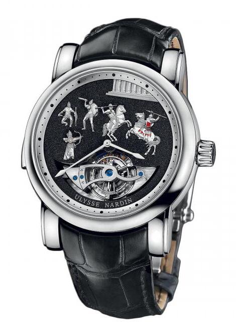 Ulysse Nardin Classic Alexander the Great White Gold Replica Watch Price 780-90